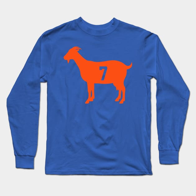 Denver Broncos GOAT Long Sleeve T-Shirt by N8I